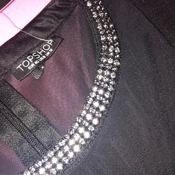 Top Shop Mesh Chest Cut Out Dress - Picture 3 of 5